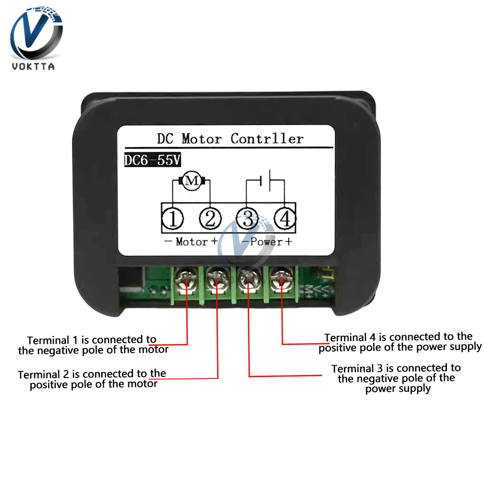 DC6-55V 30A regulator prędkości PWM bezprzewodowy pilot zdalnego sterowania, inteligentny regulator cyfrowy obrotomierz regulator silnika