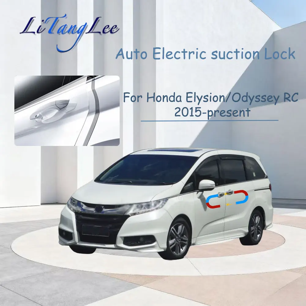 

For Honda Elysion/Odyssey RC 2015+ ​​Car Auto Soft-Close Door Latch with Pass Lock Actuator - Electric Suction Silent Closer