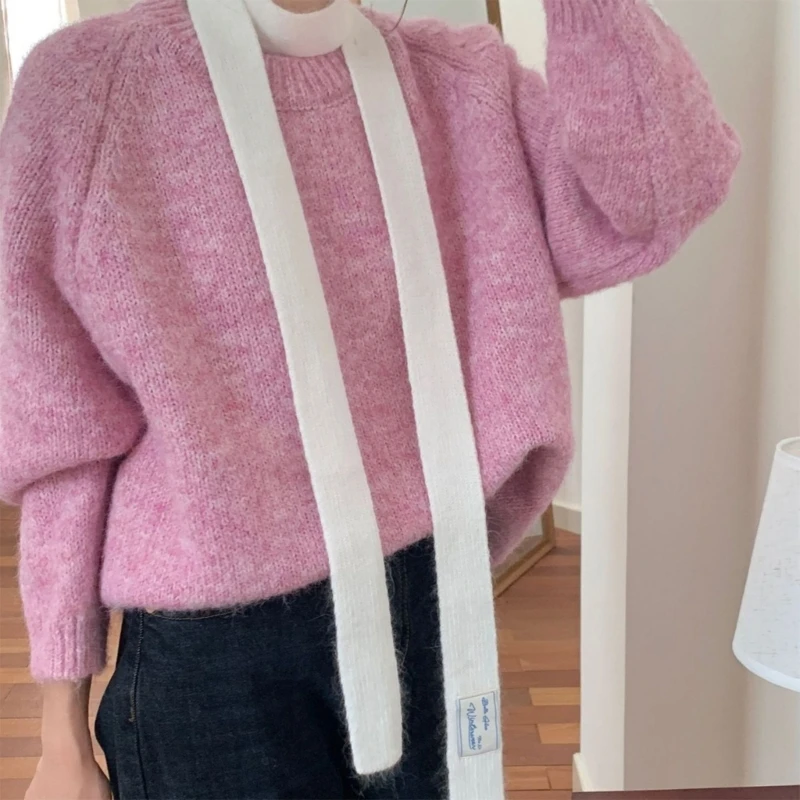 Cachecol luvas terno térmico conjunto malha versátil cachecol macio elegante