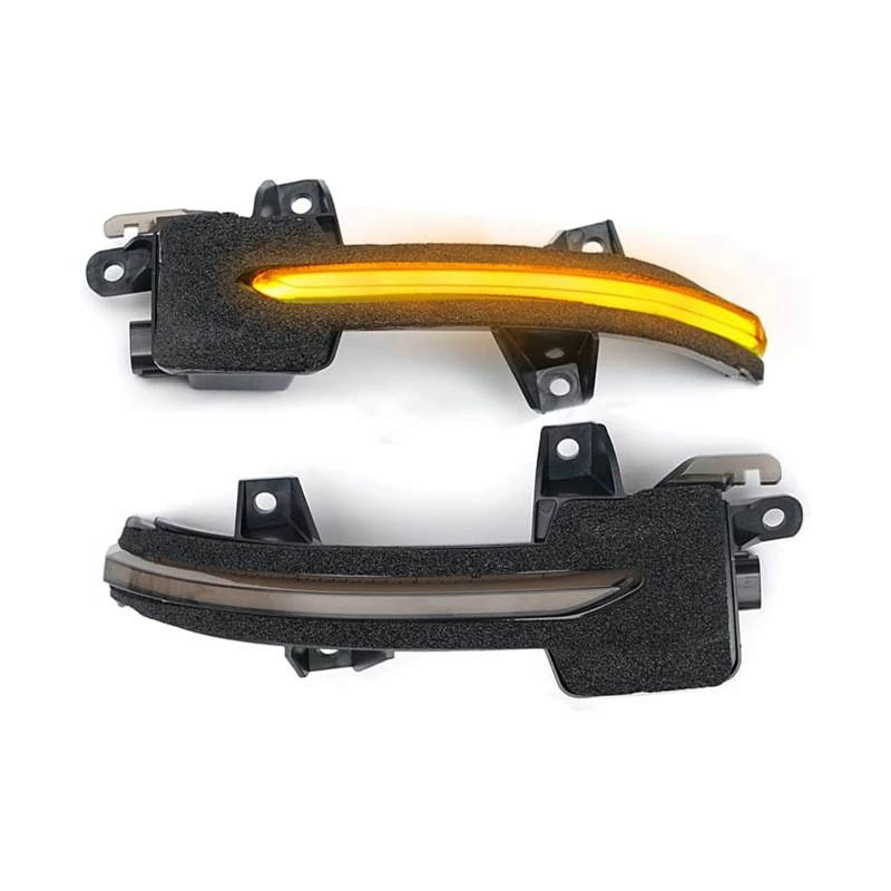 

Боковое зеркало для Honda Civic 11Th 2021-2023, светодиодный последовательный динамический индикатор, цвет Копченый черный, 2 шт.