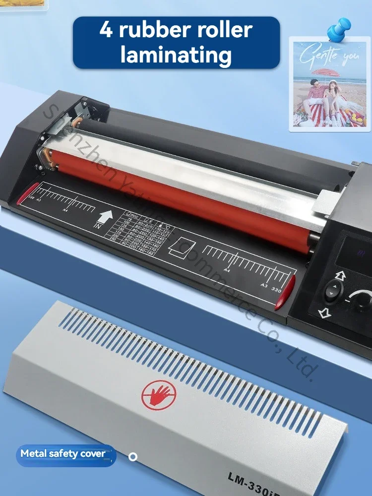 A4 A3 Plastic Sealing Machine  Photo Plastic  Glue Machine Office Household Document Laminating Machine