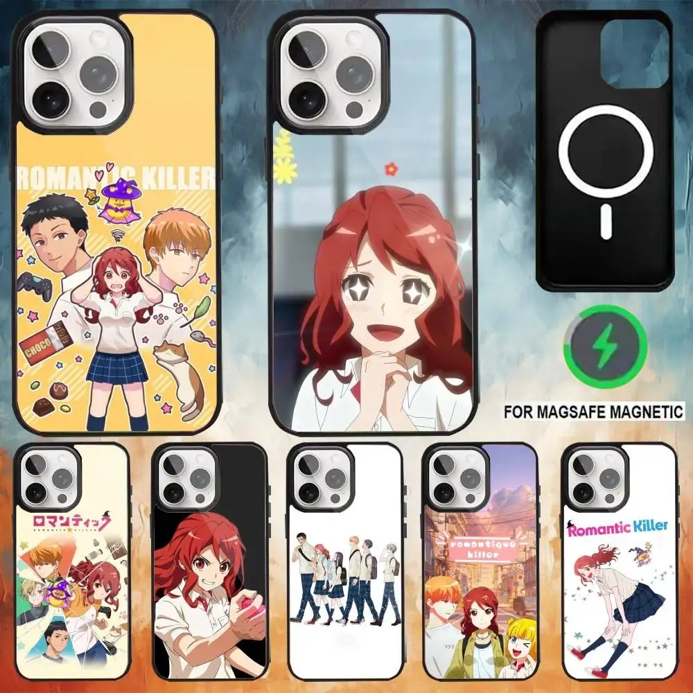 

R-Romantic Anzu Killer Phone Case For iPhone 17 16 15 14 13 12 Pro Max Plus for Magsafe Mirror Wireless Magnetic Cover