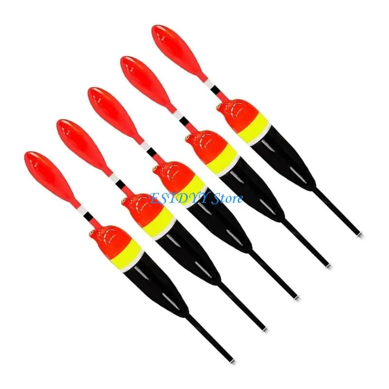 

G6DE 5pcs Fishing Floats and Bobbers Slip Bobbers Saltwater Fishing Balsa Float Crappie Trout Fishing Bobber