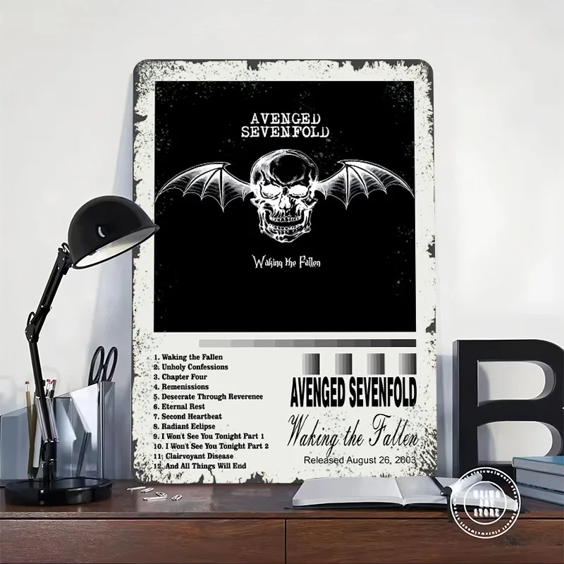 Avenged Sevenfold - Waking the Fallen Tinplate Poster Customized Wall Art Vintage Retro Metal Signs for Gaming Room Decoration