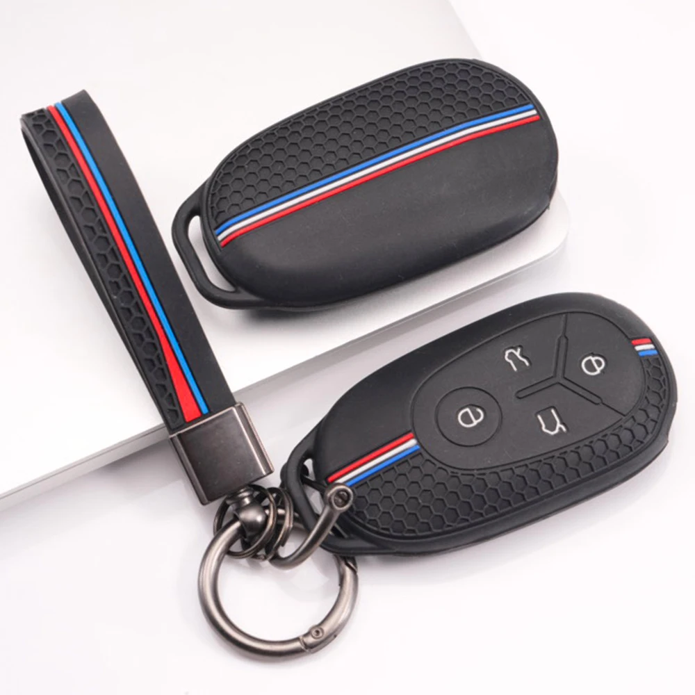 Key Fob Case Keychain For Geely EX2 GEOME EX2 MMEX2 Max Xingyuan Galaxy Light Star Wishes Proton EMAS High Quality Slim Fit