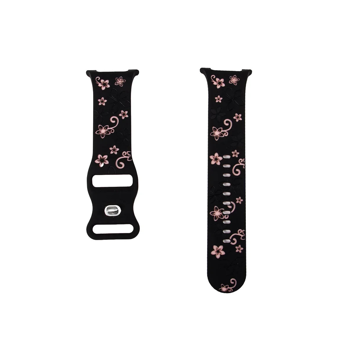 Bedrucktes Design-Armband für Samsung Galaxy Watch8 9 40 44mm Silikonband mit Gravur für Galaxy 8Classic 46 Blumenmuster-Armband – Detail 19