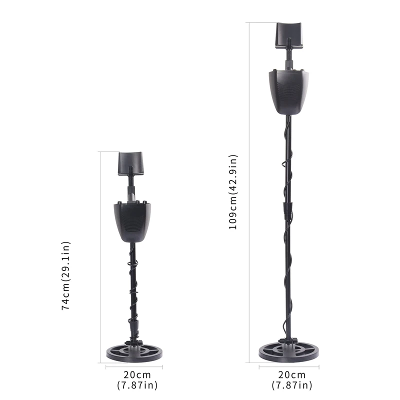 GTX4080 금속 탐지기, 길이 조절 가능, 20cm 코일, 보물 사냥꾼, 고감도 지하 금속 탐지기