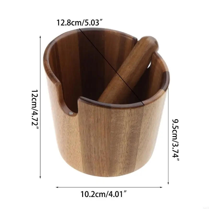 Caixa batida café Bin lixo moagem com caixa resíduos barra batida destacável N58D