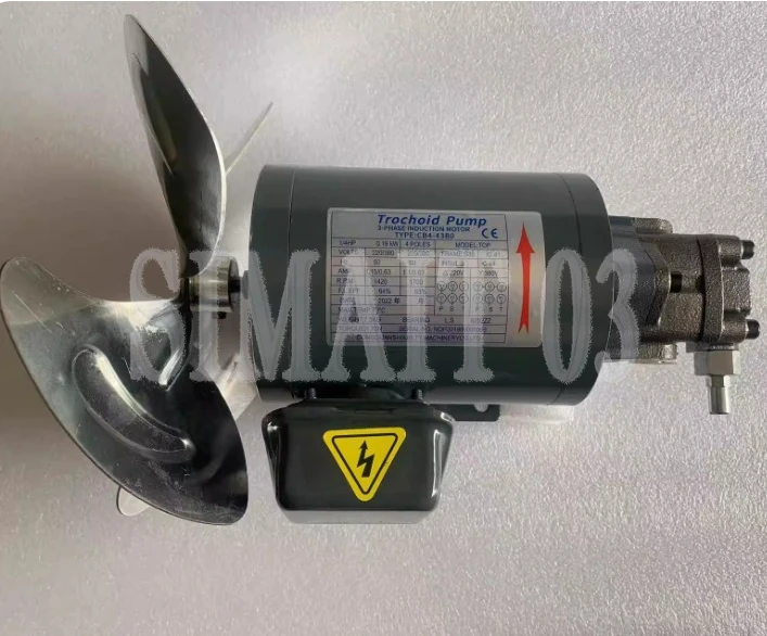 Three-Phase 380V Oil Pump Motor, Electric Triangle Pump, Machine Tool Lubrication Oil Pump, 12A Cycloidal Gear Oil Pump