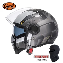 Casco Modular de Moto para hombre, protector de cara completa, aprobado por DOT ECE, CYRIL OP12A