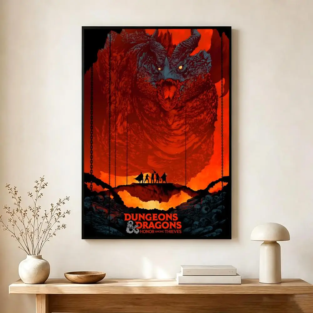 Fantasy Game Dungeons & Dragons Poster Modern Home Decoration Interior Design & Contemporary Wall Art Collection