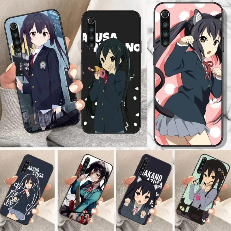 K-ON Nakano Azusa Phone Case for Xiaomi Mi 13 12 12S 12T 11T 10T 9T Lite Pro Ultra Poco F3 F4 F5 X4 GT Black Phone Cover Funda