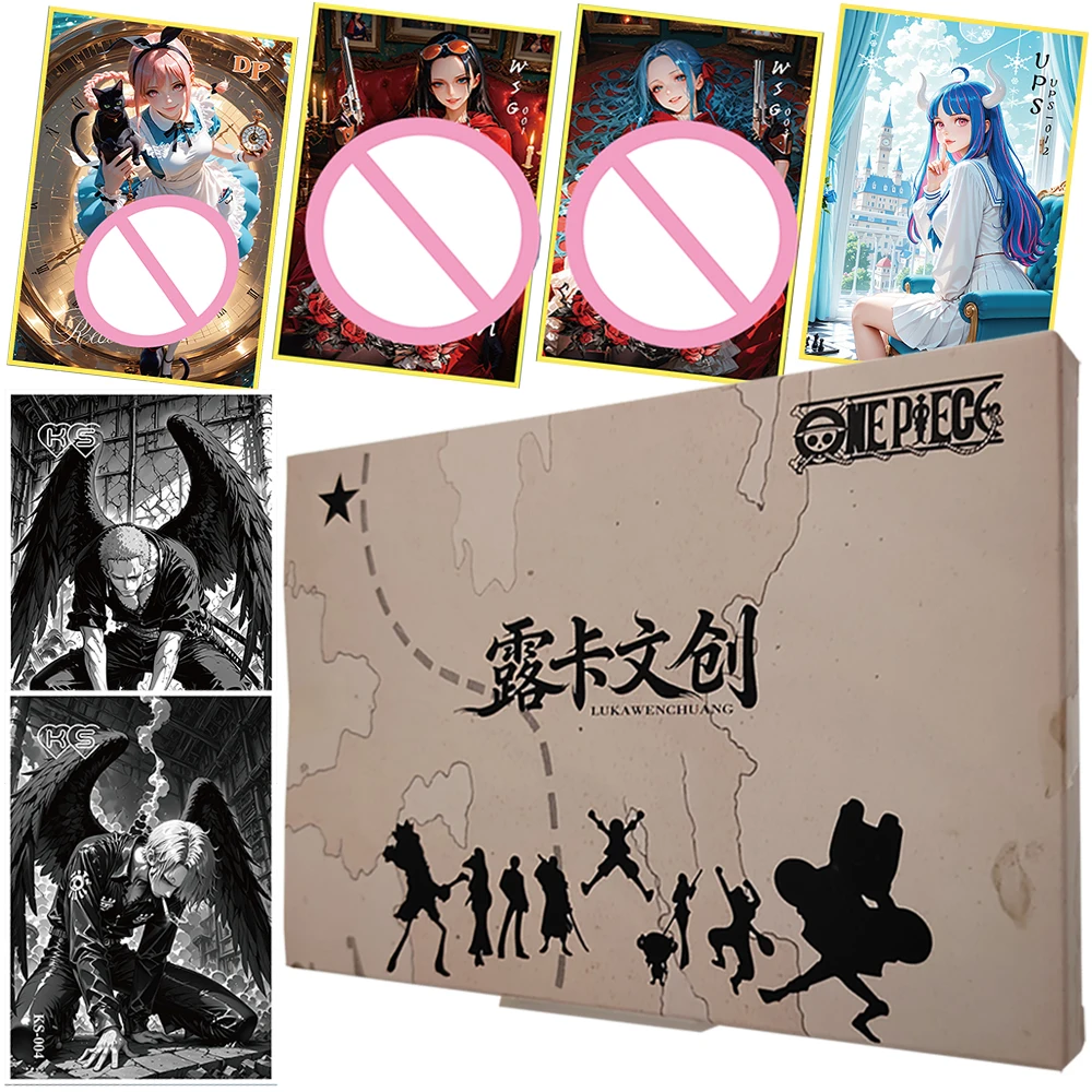 

One Piece Exquisite Craftsmanship Character Cards Children's Collection Fantasy Anime Peripheral Color Paper Cards Surprise Gift