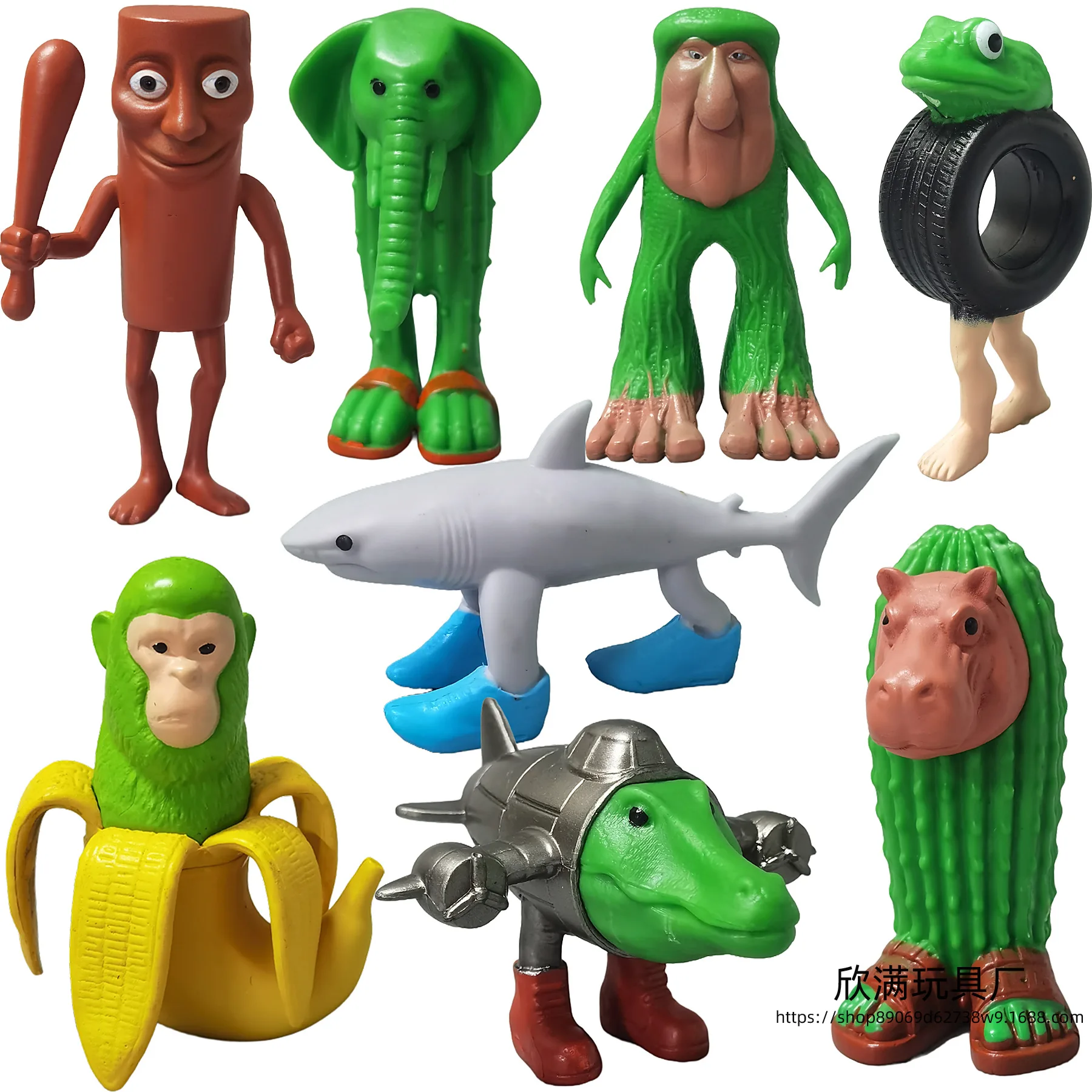 

Shark Figurine Tungtungsahur Figure Desktop Decoration Articulated Tralalero Tralala Figure Ornament Funny Doll