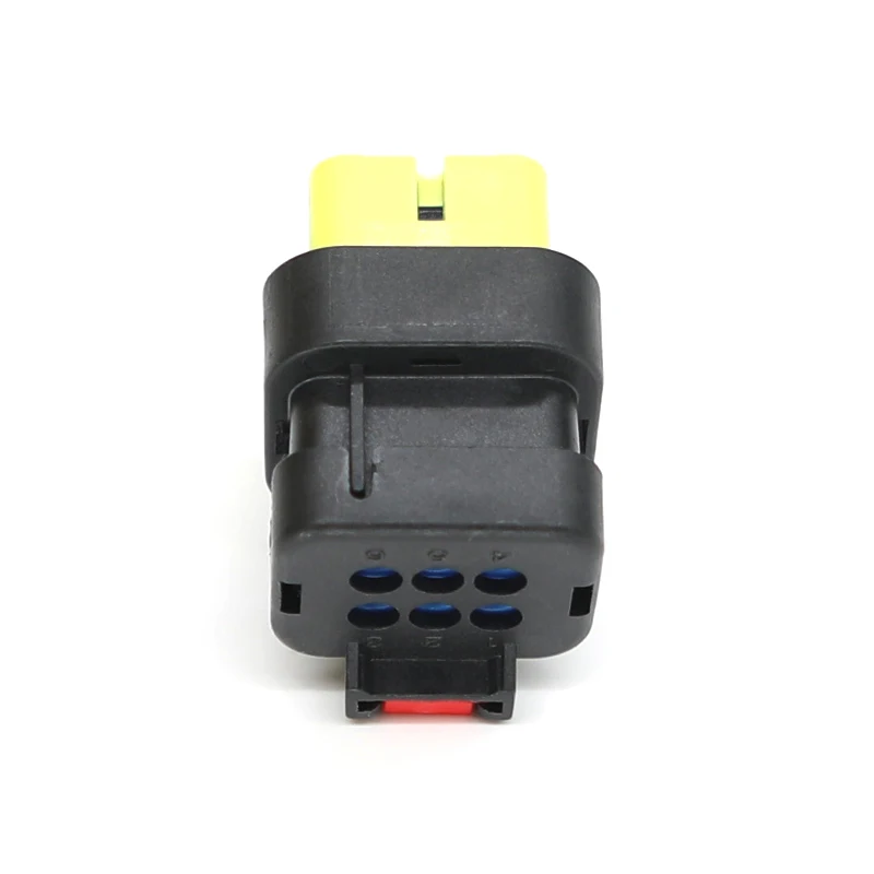 776433-3 TE نوع موصل السيارات مقاوم للماء الذكور والإناث الأسلاك تسخير لرسو السفن المكونات الأصفر ذكر رئيس 6 دبابيس