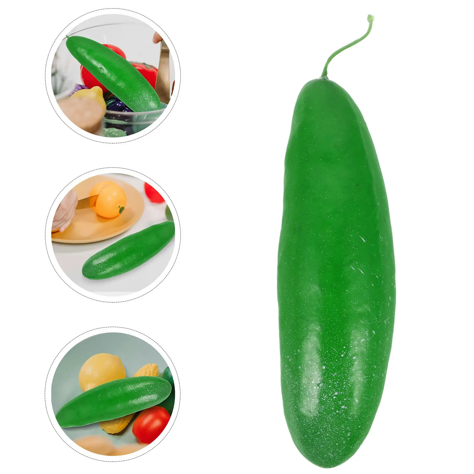Decor Fake Green Cucumber Vegetables Props Food Decorative Simulation Artificial