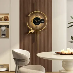 Creative Wall Clock Living Room Modern Simple Art Fashion Atmosphere Home Grille Wall Light Clock