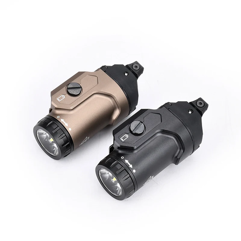 Wadsn metal tático scout lanterna 400lm branco led airsoft pendurado montado luz pistola luz caça iluminação/lâmpada estroboscópica