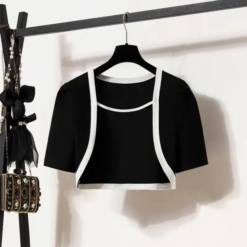 

Women Oversized Dress Sets 2024 Spring Summer New Casual Slimming Vestidos Cardigan Tops Korean Two-piece Office Sets Y2k Платье