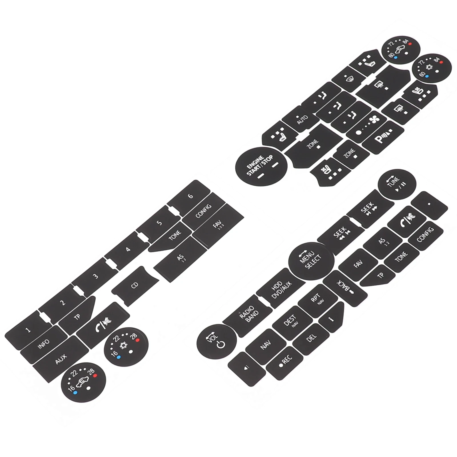 Sticker Repair Stickers Button Repair Decal for SAAB 3rd Gen 95NG 94X Smooth for surface Adherence Fit Sticker