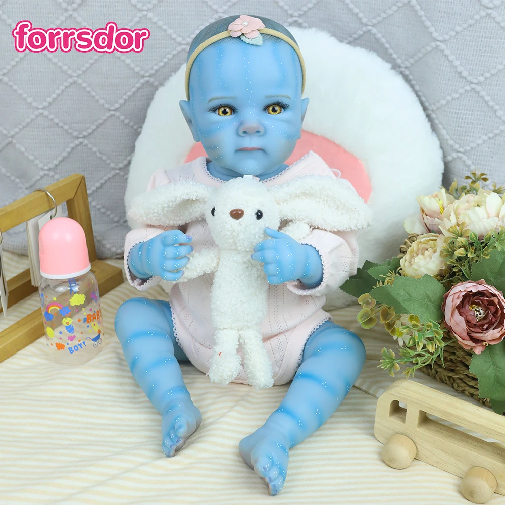 

18inch Realistic Silicone Reborn Baby Doll Avatar Bettie Newborn Baby Water Proof Bath Toy Girl Bebe Doll Hand Detailed Painting
