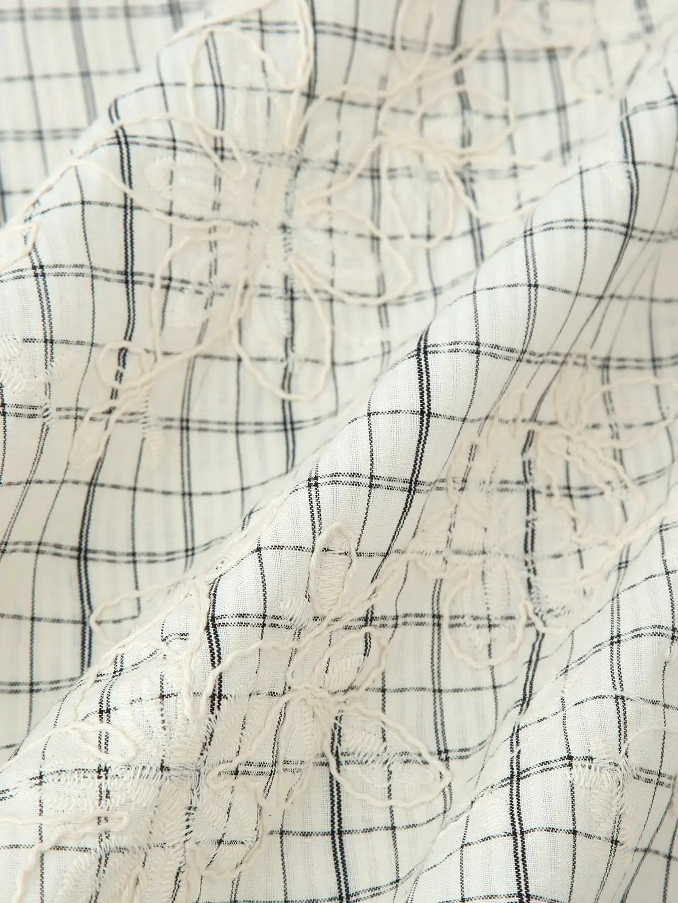 Spring Plaid Embroidered Bow Short Sleeve Blouse Tops and A-line Side Zipper Skirt Women Casual Office Lady Daily Commuting Set