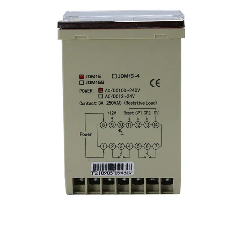 220v Electric Digital Display Counter COUNTS DHC JDM15 Five Digit Addition and Subtraction Counter Reversible