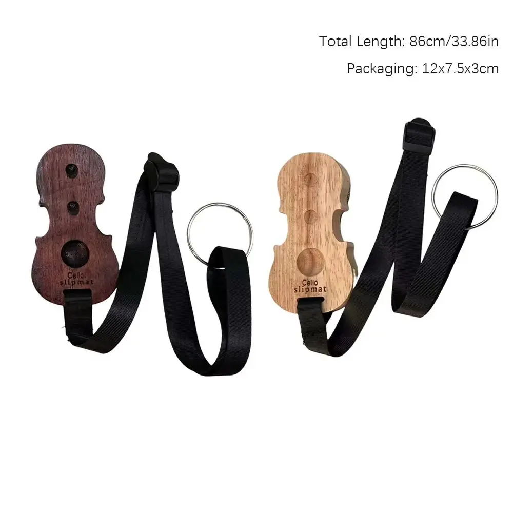 Durevole tappetino per violoncello in legno cinturino regolabile accessori per violoncello dispositivo antiscivolo per violoncello tappo per perno terminale per violoncello