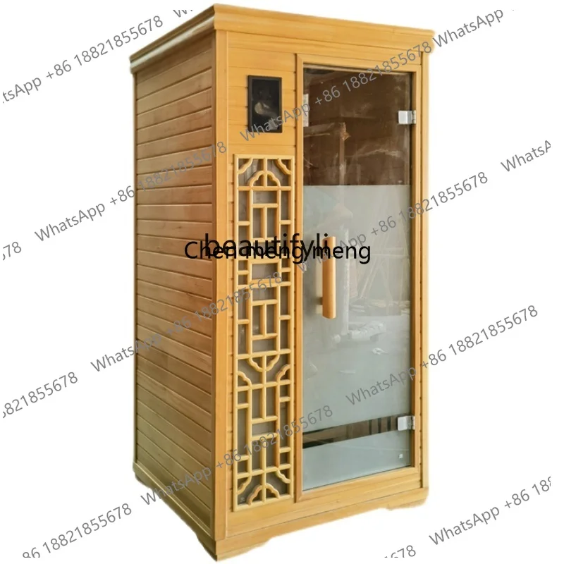 New arrive Far infrared steam room single hemlock sweat steam box household steam room