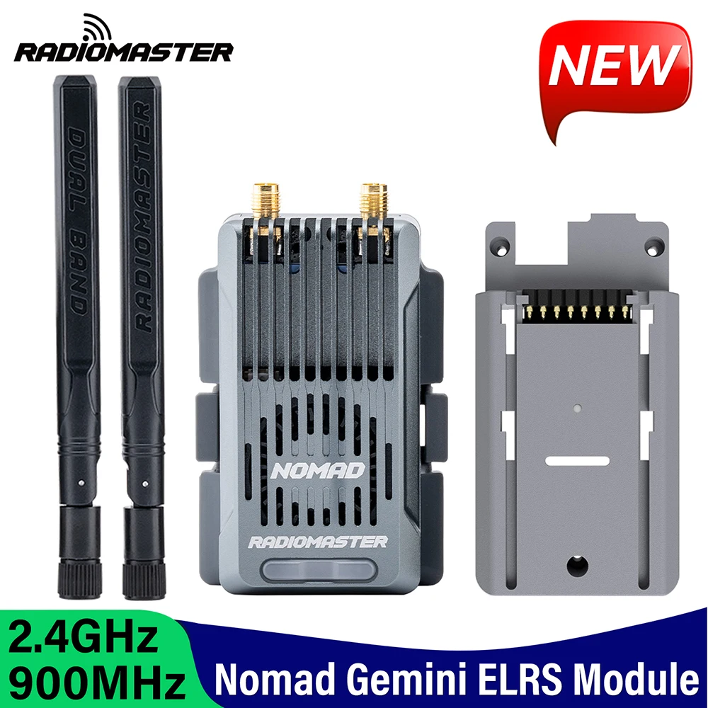 Radiomaster NOMAD Dual Band Module Built-in RGB Light Strip Semtech LR1121 x 2 RF Chip 1000mwx2With Nano/Micro Module Adapter