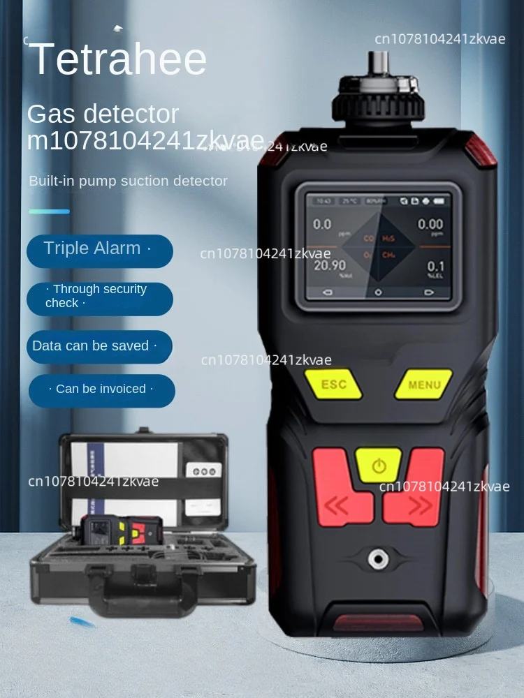 Kearns Portable Four-in-One Gas Detector Combined Carbon Monoxide Oxygen Combustible Gas Detector