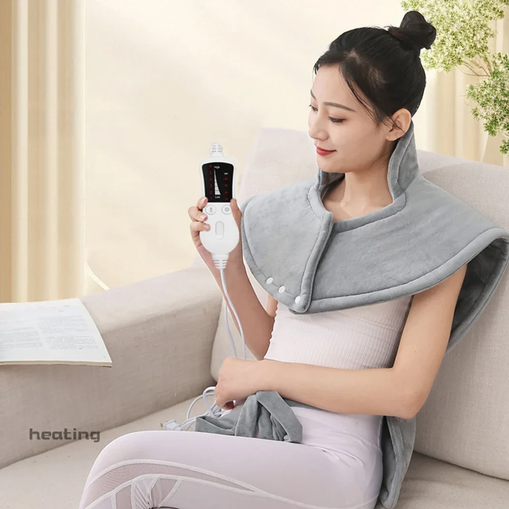 Winter Electric Blanket Lunch Break Electric Blanket Hot Compress Heating Shawl Washable Automatic Power-off Heating Pad