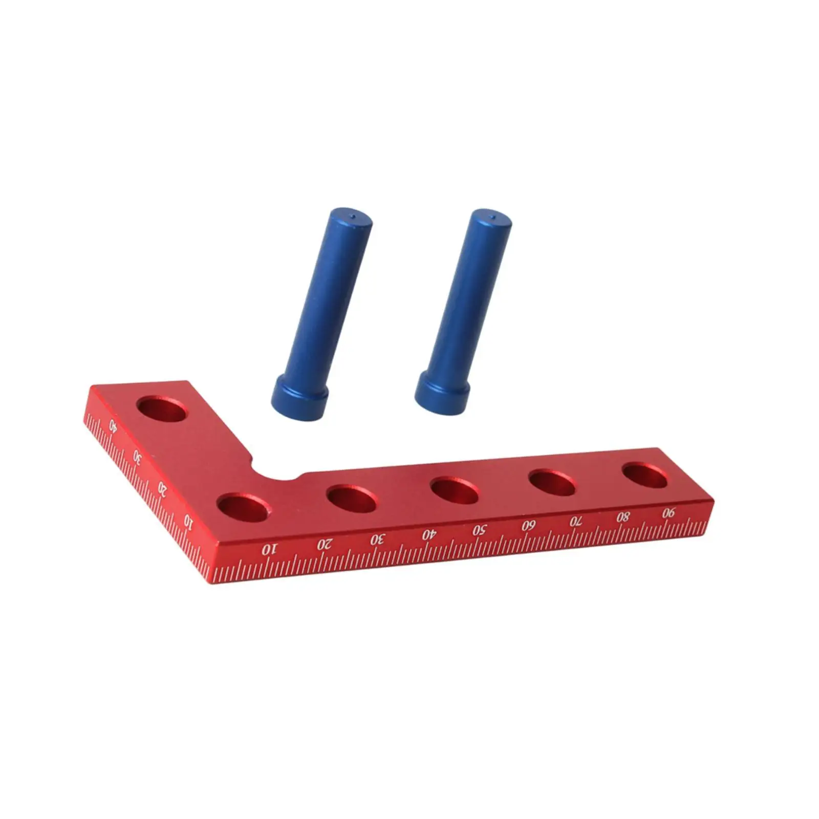 Small Aluminum Alloy Mini Square Ruler Center Finder Tool for Carpenter Table Saw Blade Calibration