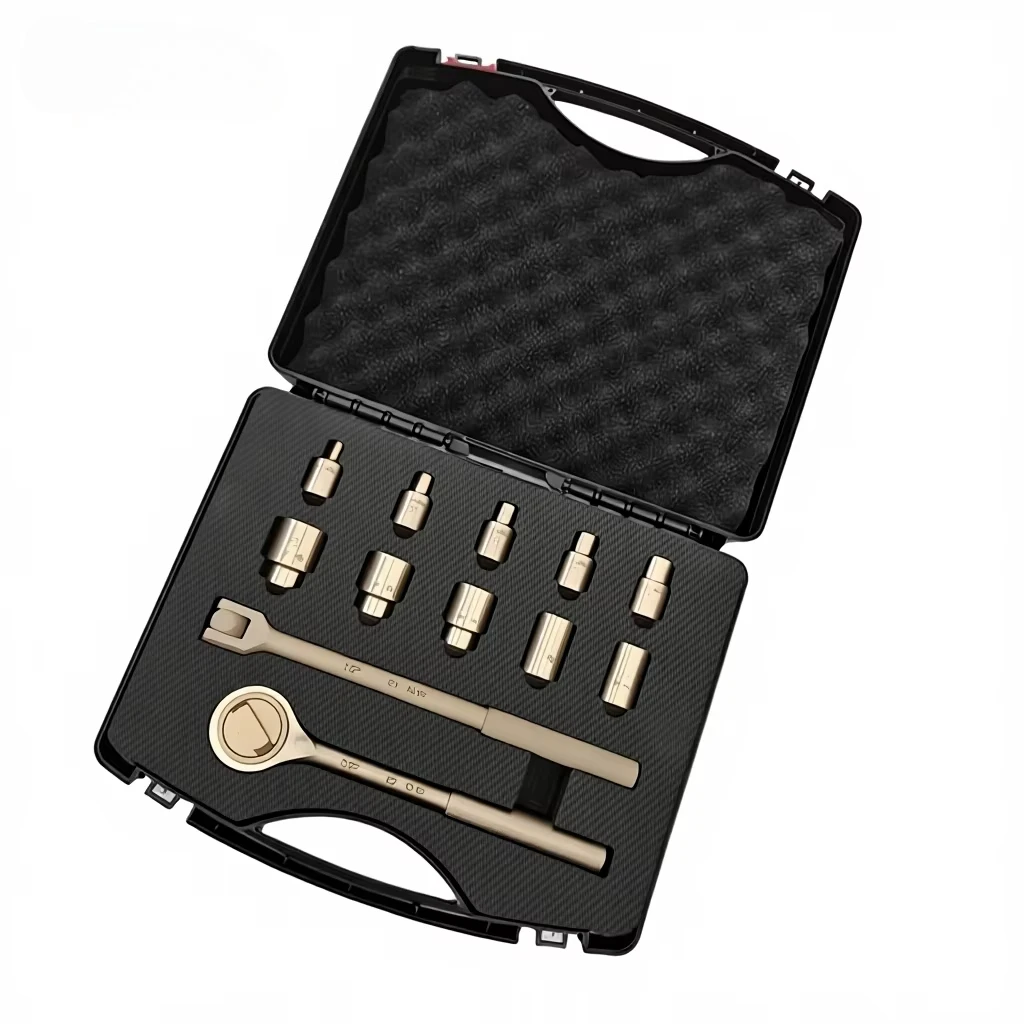 

Набор инструментов для специальных операций из 12 предметов из искробезопасной алюминиевой бронзы с шестигранными ключами, в жестком кейсе, с поддержкой OEM