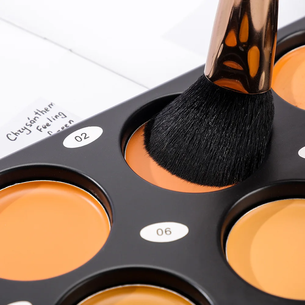 防水メイクアップパレット,フェイスコンシーラー,3Dコンシーラー,ブロンズシャドウ,8 in 1