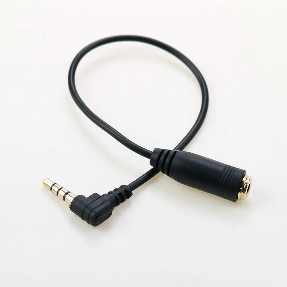 1Pcs 3.5mm Adapter Connector TRS toTRRS Converter Cable 3 Pole TRS Female to 4 Pole TRRS Male For Microphone Accessories