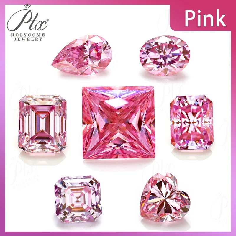 Moissanit-Diamant Asscher Oval Birnenförmiger Schliff mit GRA-Zertifikat Granatfarbe VVS1 Reinheit Perlen für Schmuckherstellung Charms – Detail 36