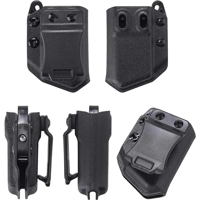 Universal Belt Clip Single Double Stack Magazine Pouch Holster Mag Carrier Holder for Pistol gun IWB OWB 9mm .40