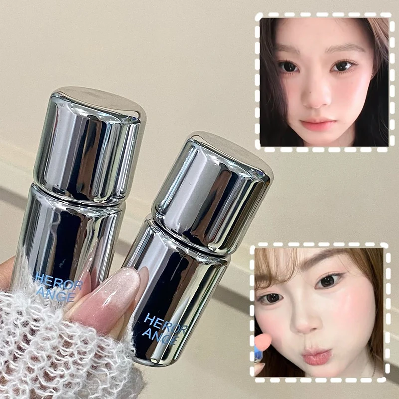 HERORANGE Matte Liquid Blush Water Light Cheek Cream Smooth Blush Big Sponge Brush Head Easy To Apply Natural Rouge Makeup view 4