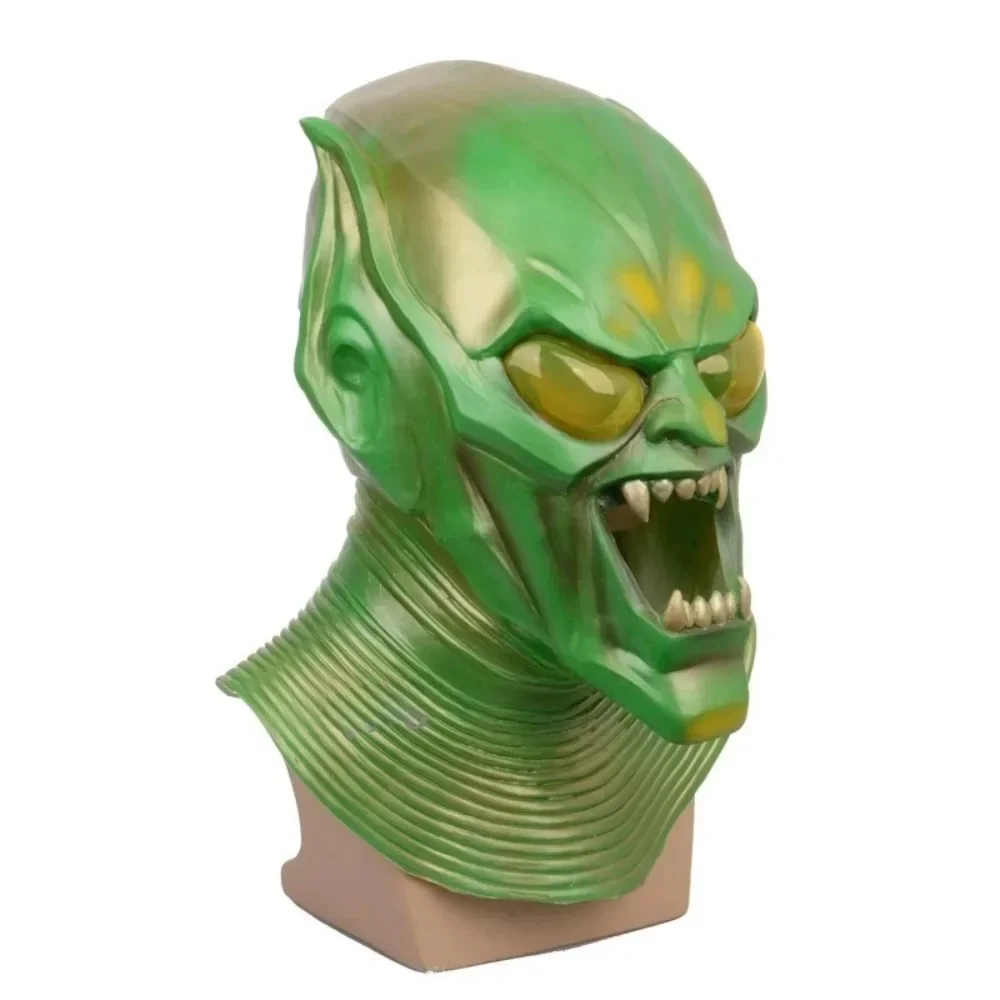 2025 Halloween Movie Superhero Helmet Expedition Head Cover Latex Green Demon Mask Green Demon Full Head Mask