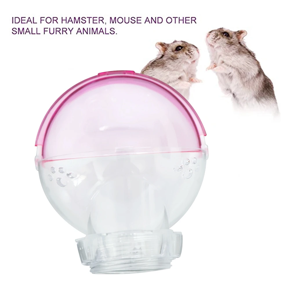 Hamster Bathroom Plastic Pet Sand Bath Container Hamster Sandbox Sauna Room Toilet Bathtub Cage External Bathroom(Blue)