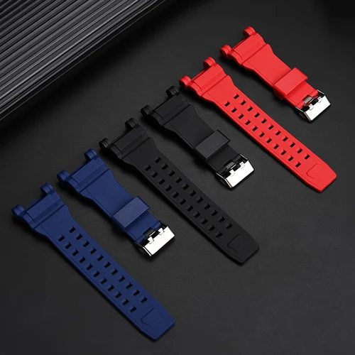 Imagen 2 del producto GR-B200 correa de reloj para hombre, rojo, azul y negro, para reloj Casio G-SHOCK, serie GR-B200, correa de silicona de resina resistente al agua, pulsera, herramientas de regalo