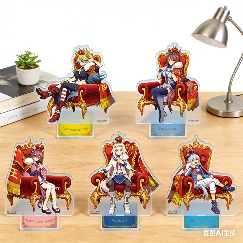 Uma Musume Pretty Derby Anime Model Figure Acrylic Stand Plate Cosplay Desktop Decor Ornament 15CM Firend Toy Gifts Accessories