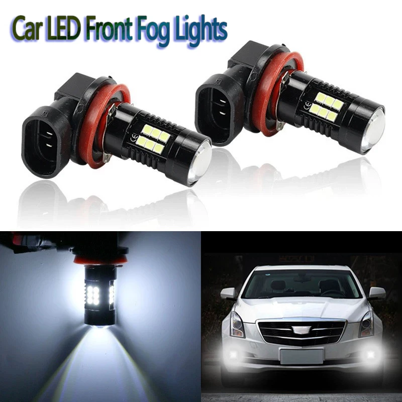 

2Pcs 6000K Car Front Fog Light Bulb H4 H7 H8 H11 H16 12V HB4 9006 HB3 9005 3030 21SMD 1200LM Auto Highlight Led White Light Lamp