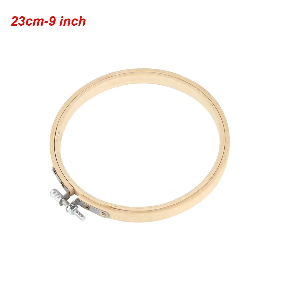 Needle craft Diy Bamboo Cross Stitch Frame Embroidery Hoop Sewing Tools Round Loop