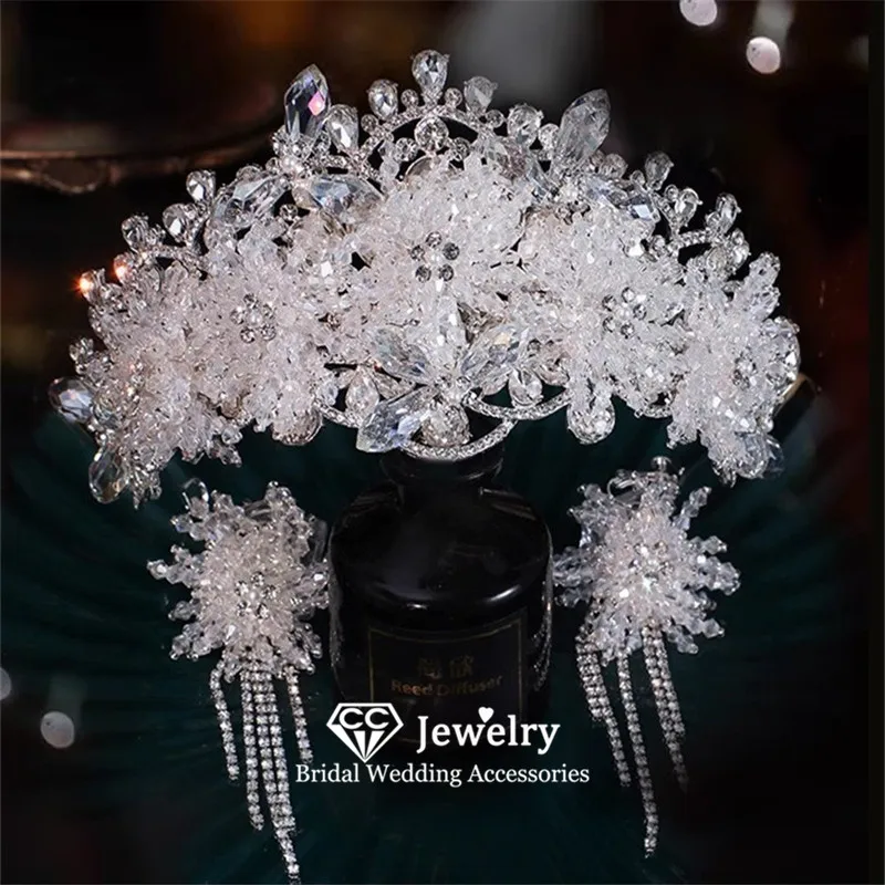 CC Tiaras and Crowns Wedding Accessories Bridal Headbands Engagement Hair Ornaments Women Hairbands Tiara Shining Charm AN450