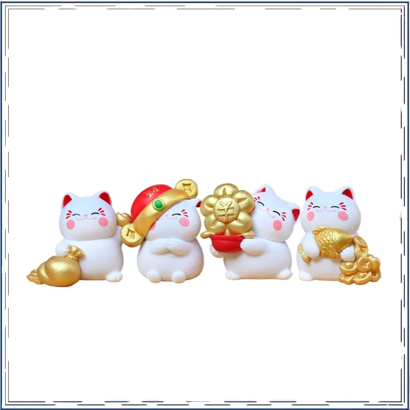 

Lucky Cat Cute Trendy Play Fashion Desktop Ornament Cartoon Blind Box Doll Action Figures Model Kids Toy