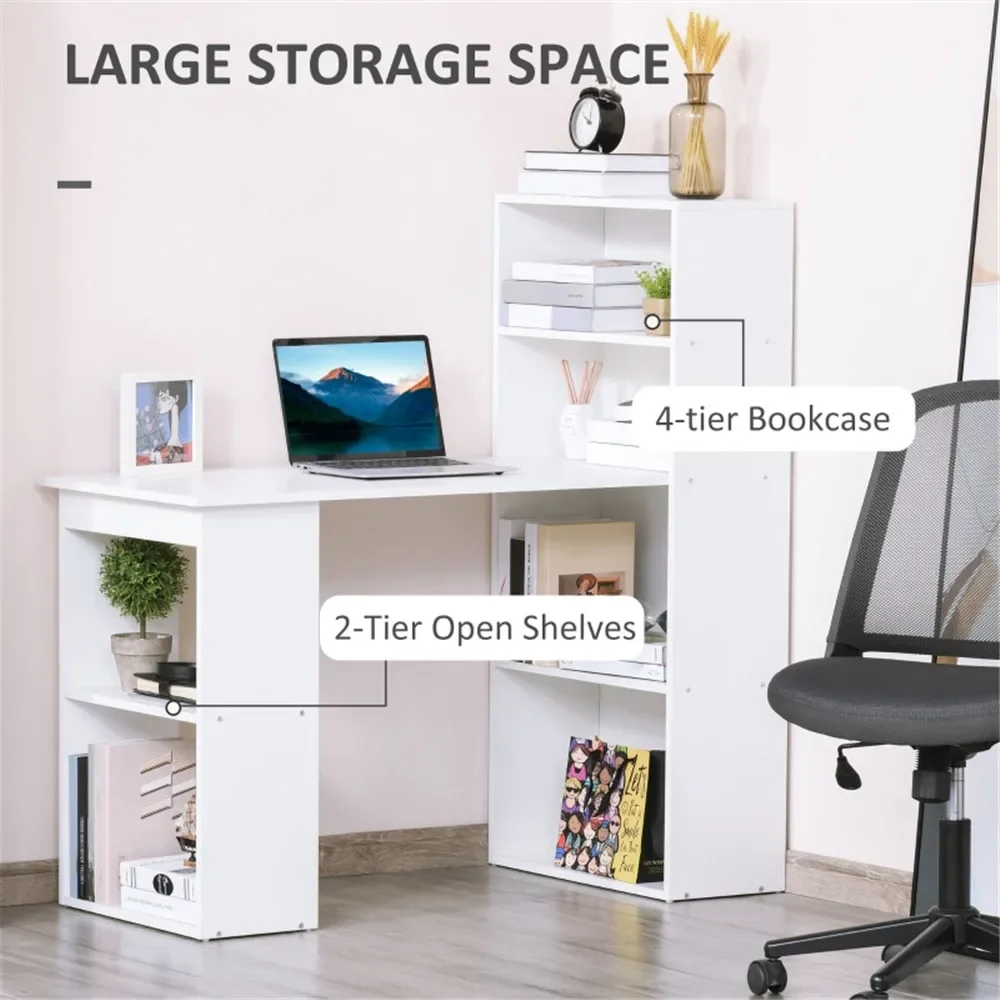 

1 x Computer Office Desk,Space saving for home office,apartment,condo,or college dorm,storage space,easy Quick assembly-white.