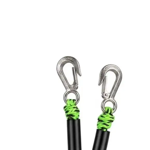 

Dual Hook Pulley Tow Rope 4800lbs Load 360 Degree Rotating For Kayak Surfing Wakeboarding Boat Tube Towing Line Water Sports