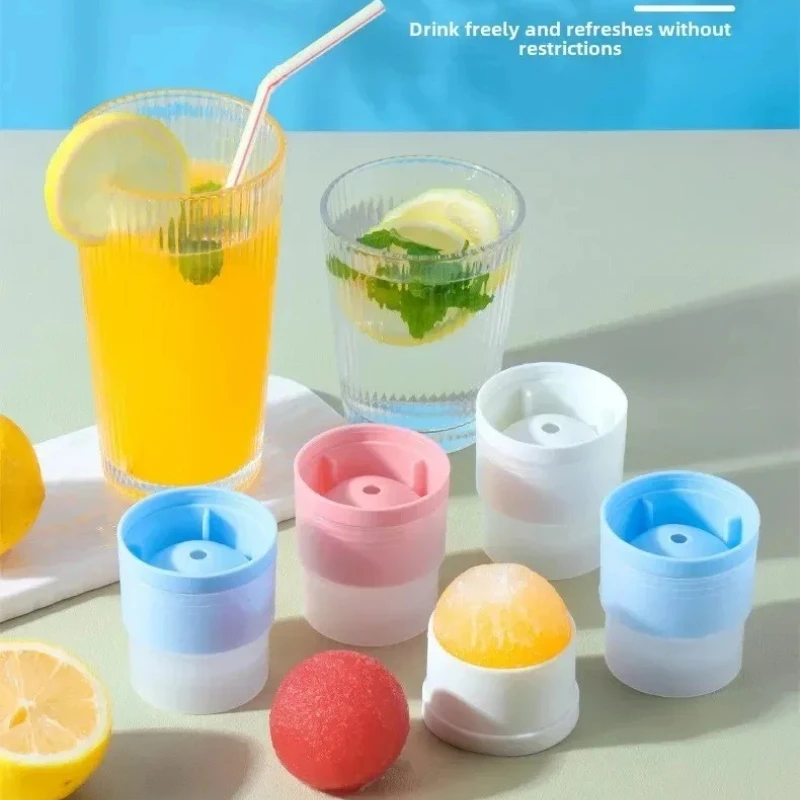 Large Ball Shape Silicone Mold, Big Ice Cube Maker for Whiskey Ice Ball Cocktail Drink, Party Kitchen Tool  Формы Для Льда